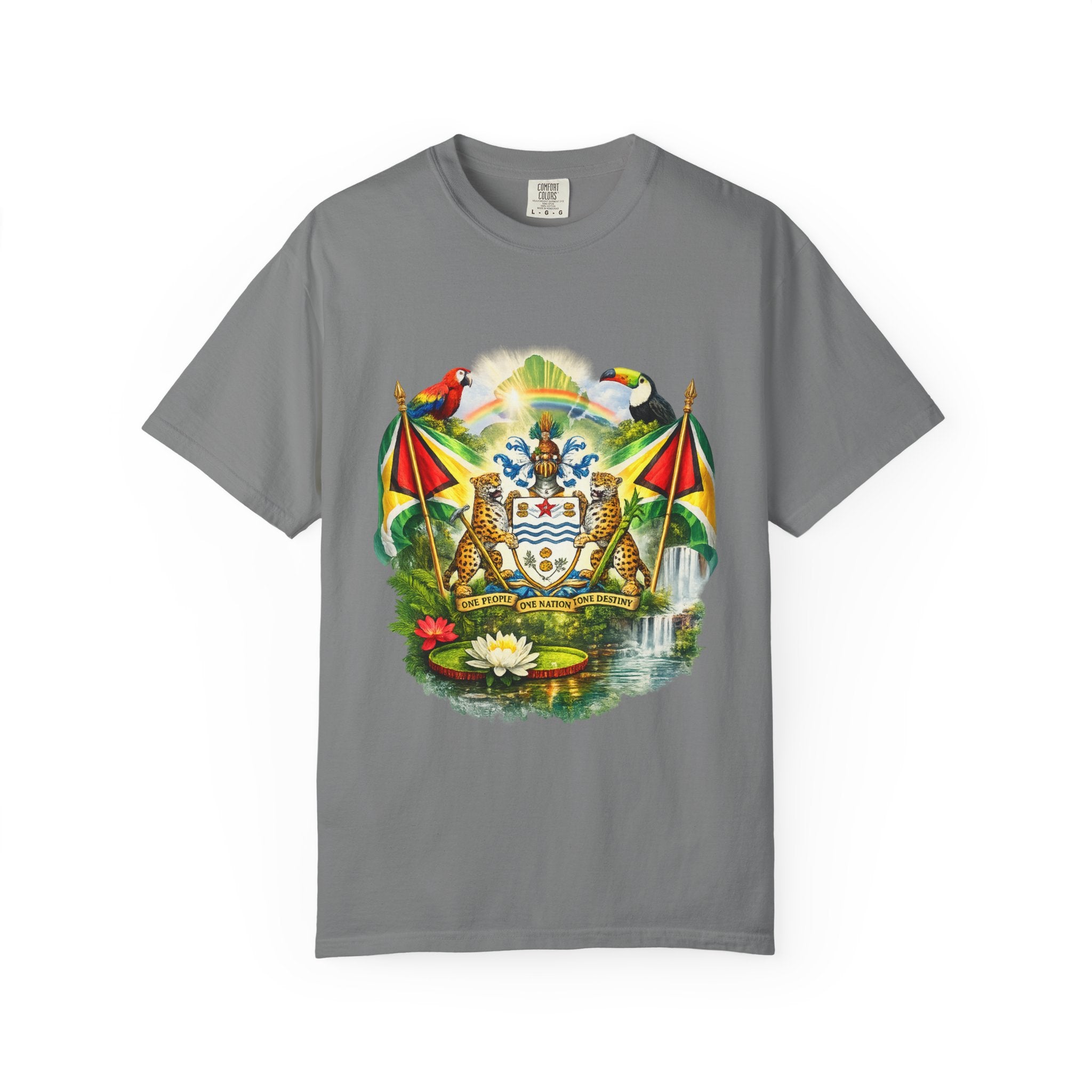 Guyana Coat of Arms T-Shirt  Men’s / Unisex T- Shirts — Guyanese National Emblem Tee