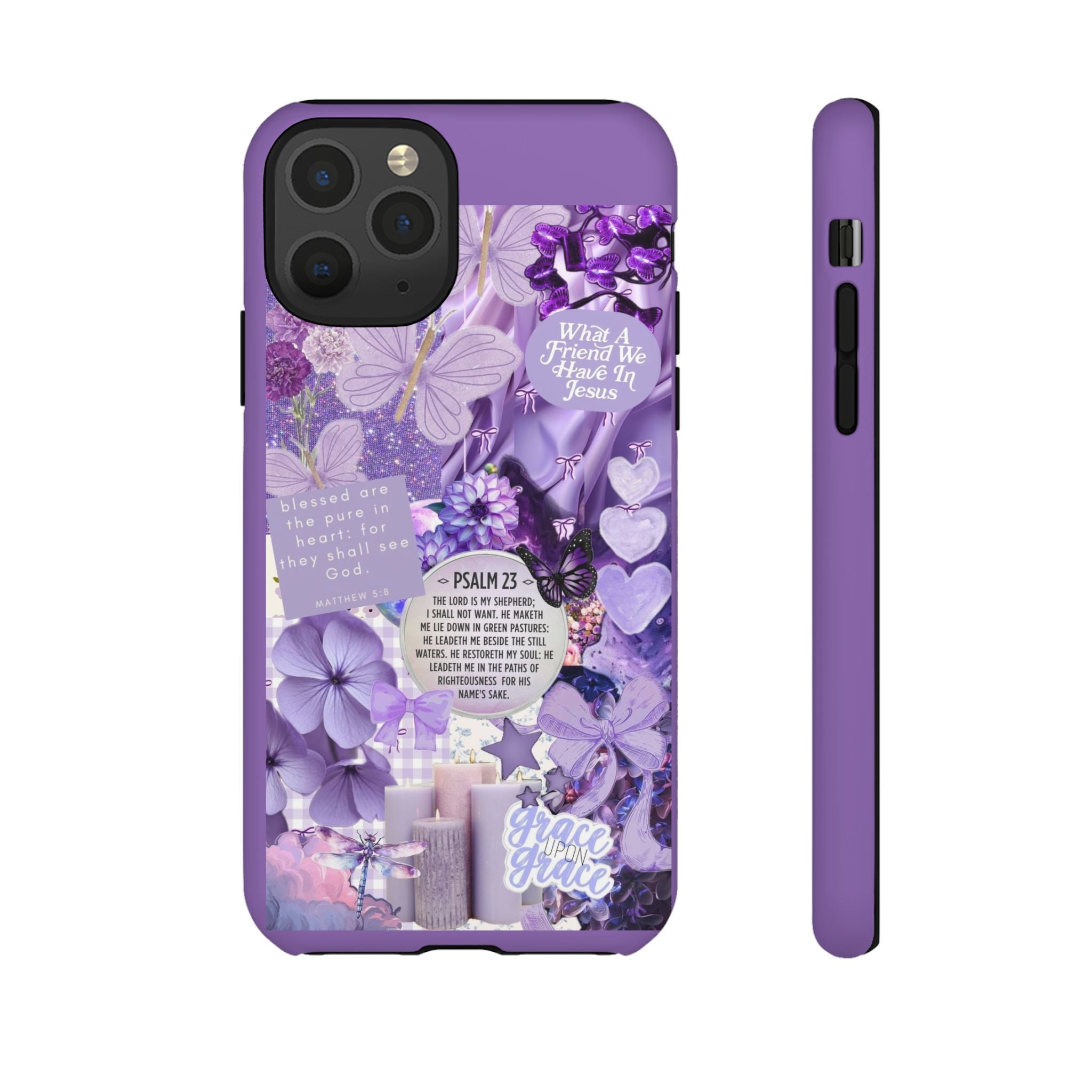 Bible Verse phone case - His Love Never Fails Psalm Phone Case — Floral Christian Scripture iPhone Cover