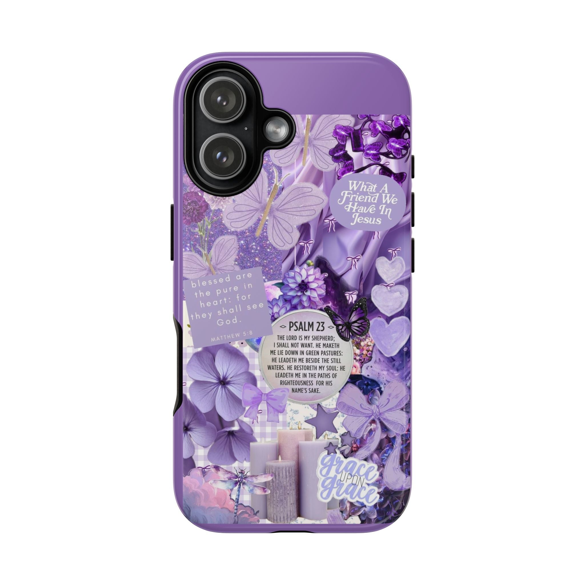 Bible Verse phone case - His Love Never Fails Psalm Phone Case — Floral Christian Scripture iPhone Cover
