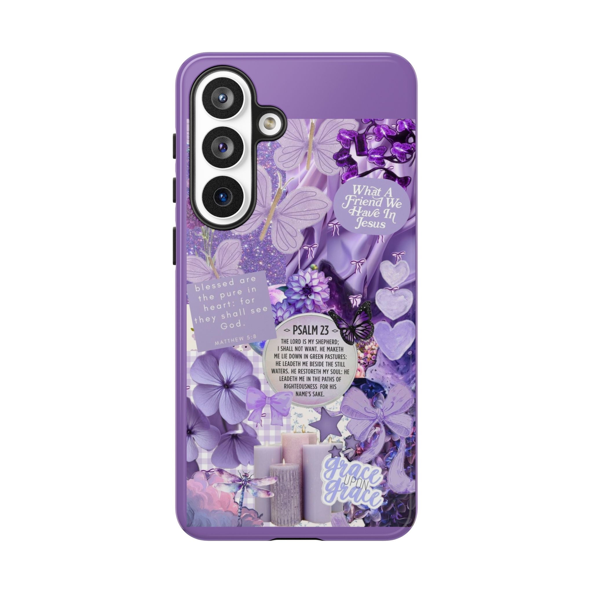 Bible Verse phone case - His Love Never Fails Psalm Phone Case — Floral Christian Scripture iPhone Cover