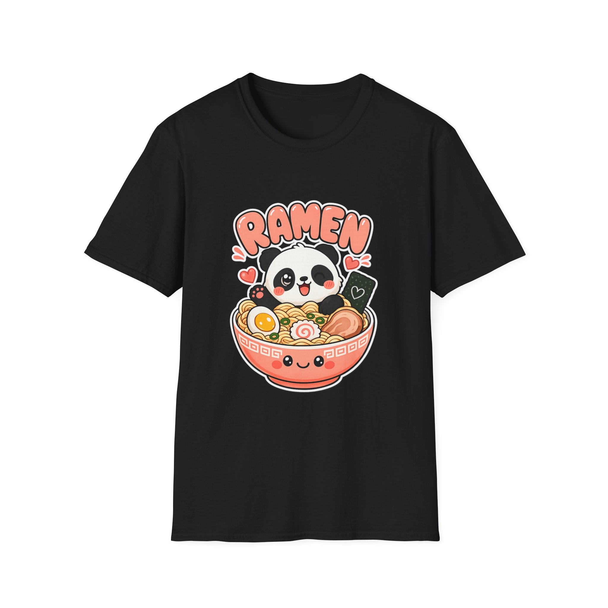 Cute Panda Ramen T-Shirt — Kawaii Ramen Bowl Graphic Tee