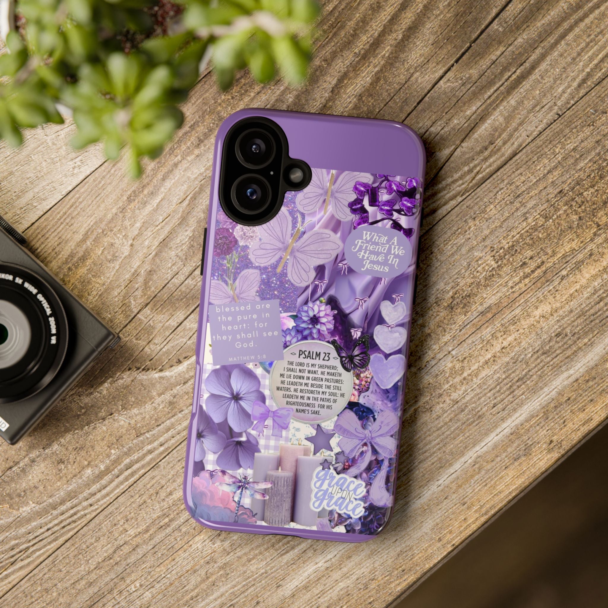 Bible Verse phone case - His Love Never Fails Psalm Phone Case — Floral Christian Scripture iPhone Cover