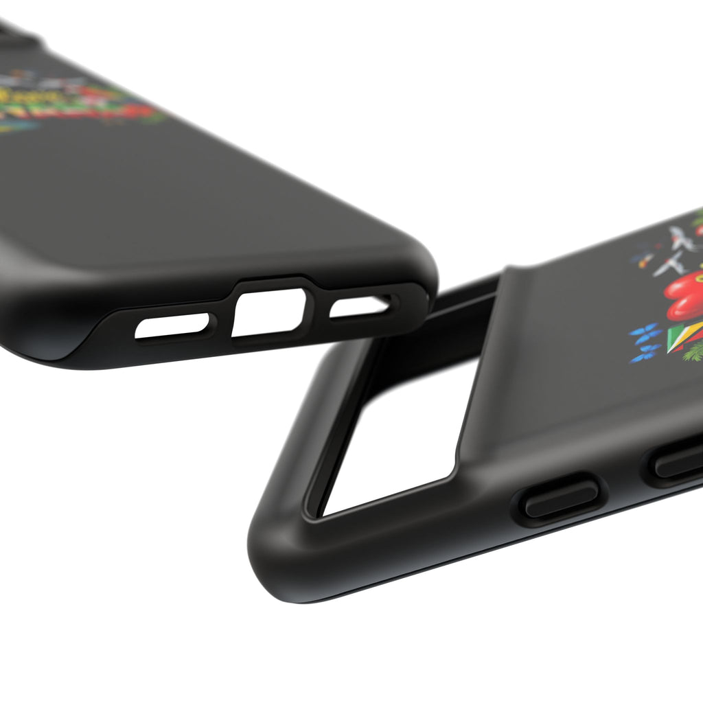 Phone case I Love Guyana Phone Case — Tough Protective Tropical Flag Design