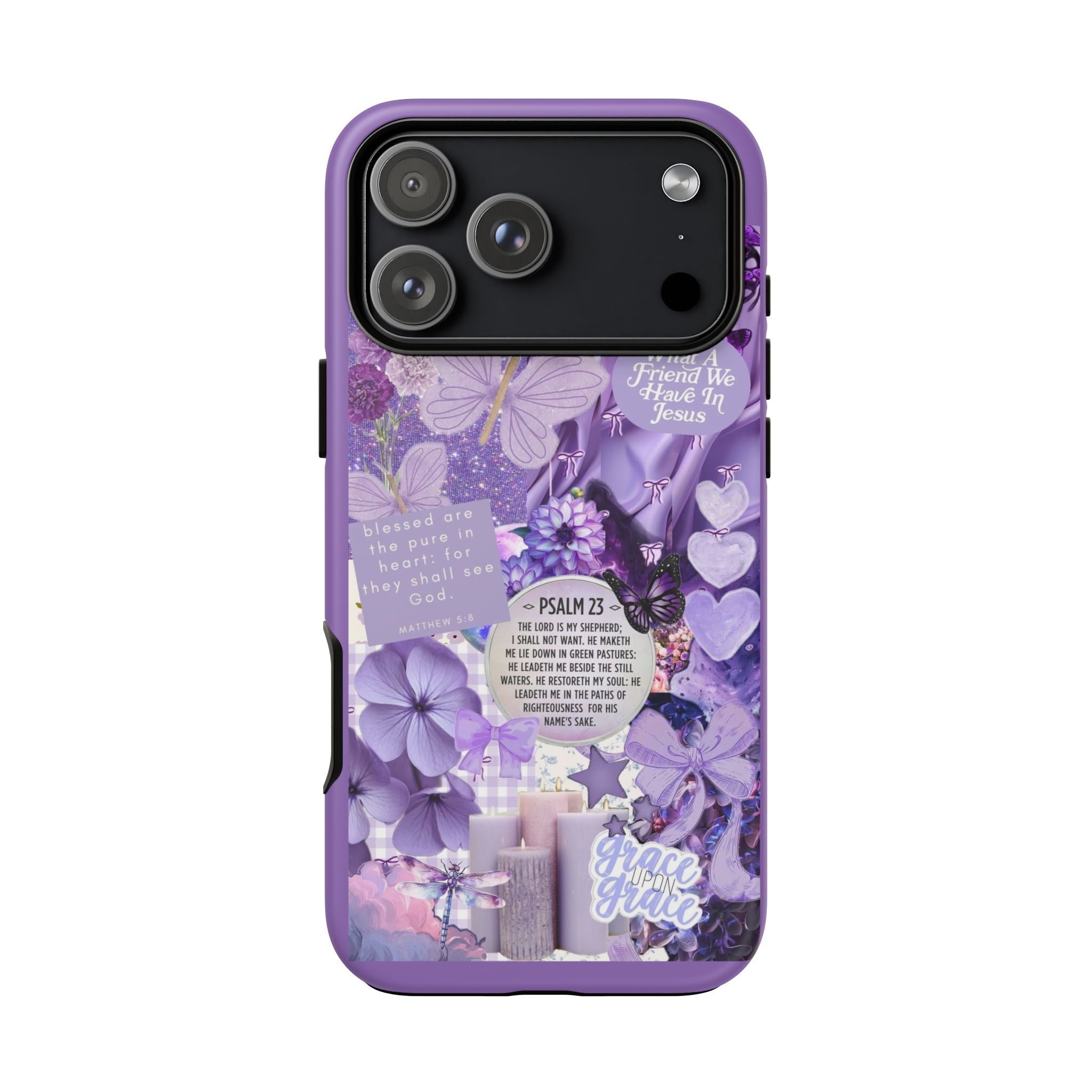 Bible Verse phone case - His Love Never Fails Psalm Phone Case — Floral Christian Scripture iPhone Cover