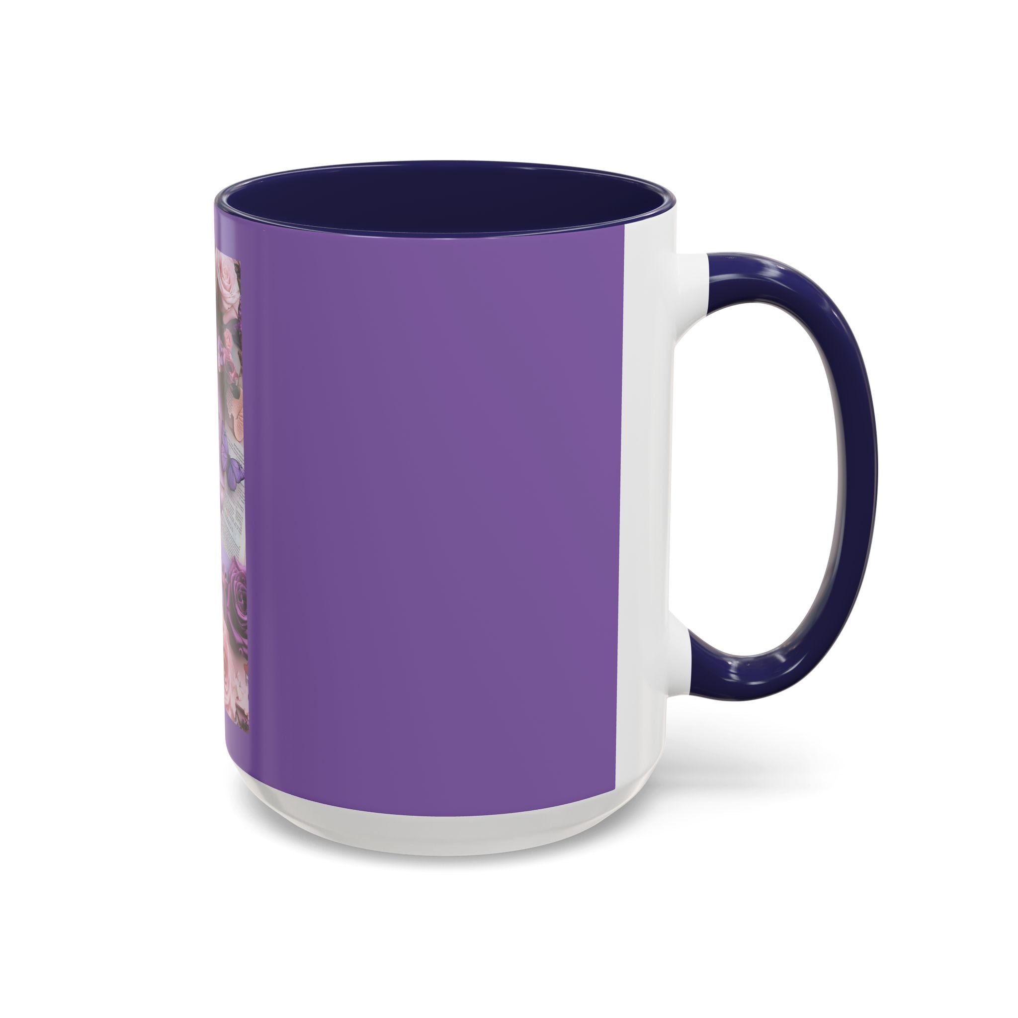 Coffee Mug — Floral Psalm Accent Mug (11/15 oz)
