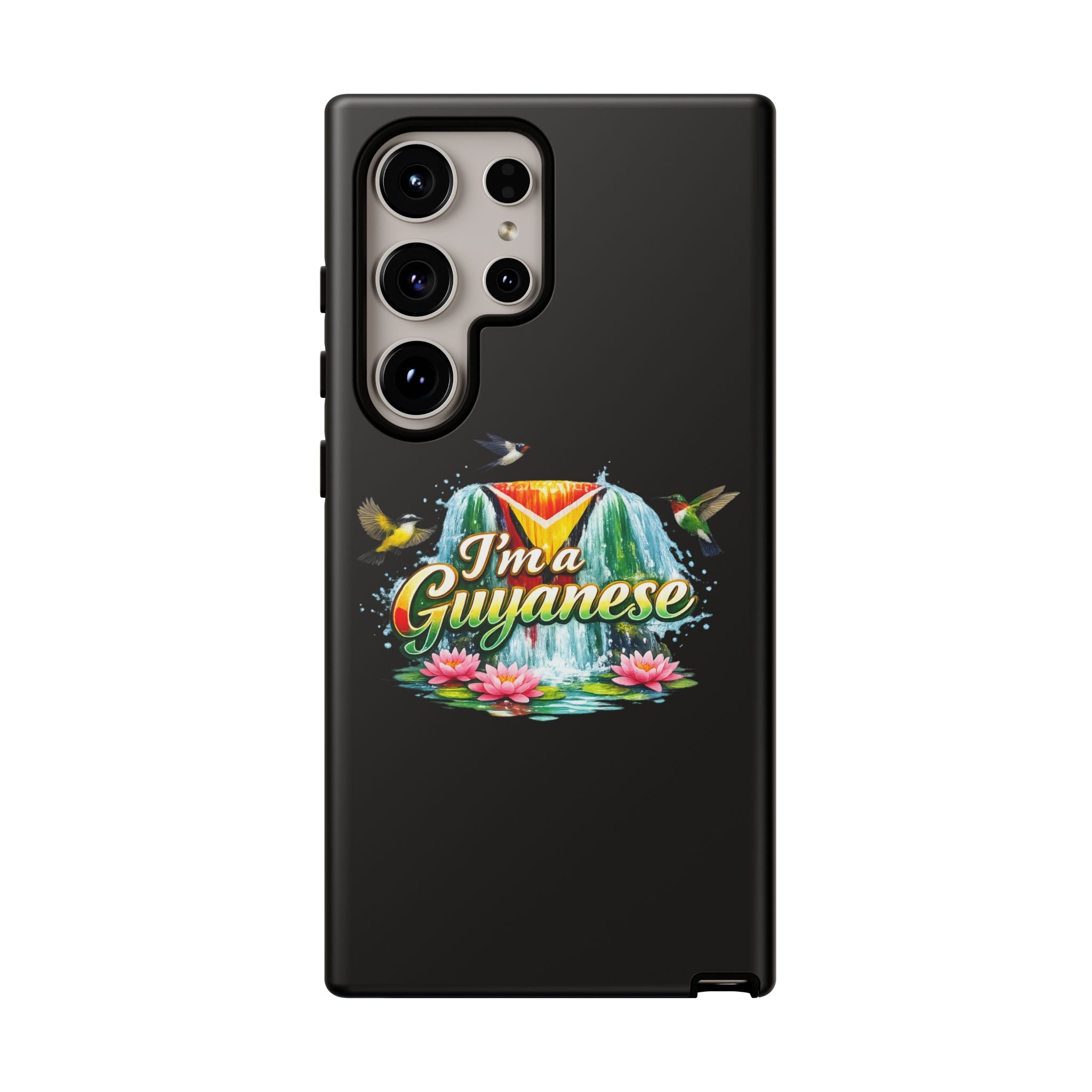 I'm a Guyanese Tough Phone Case — Tropical Waterfall Design, Guyana Pride Gift