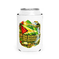Can Cooler Sleeve — "One People One Nation One Destiny" Tropical Beverage Koozie