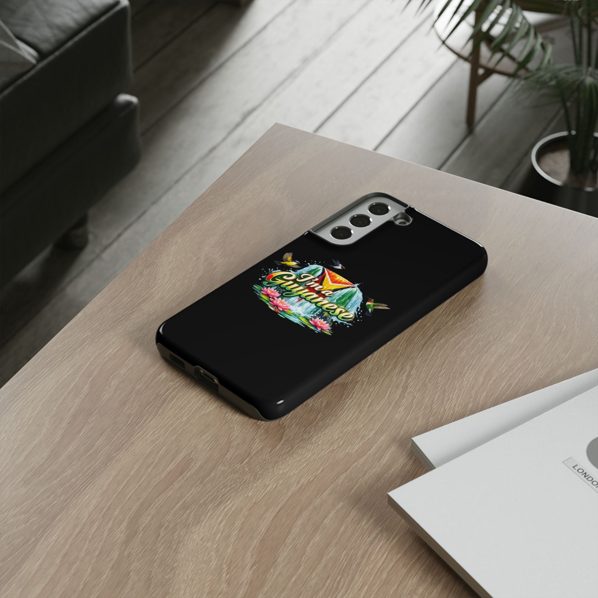 I'm a Guyanese Tough Phone Case — Tropical Waterfall Design, Guyana Pride Gift