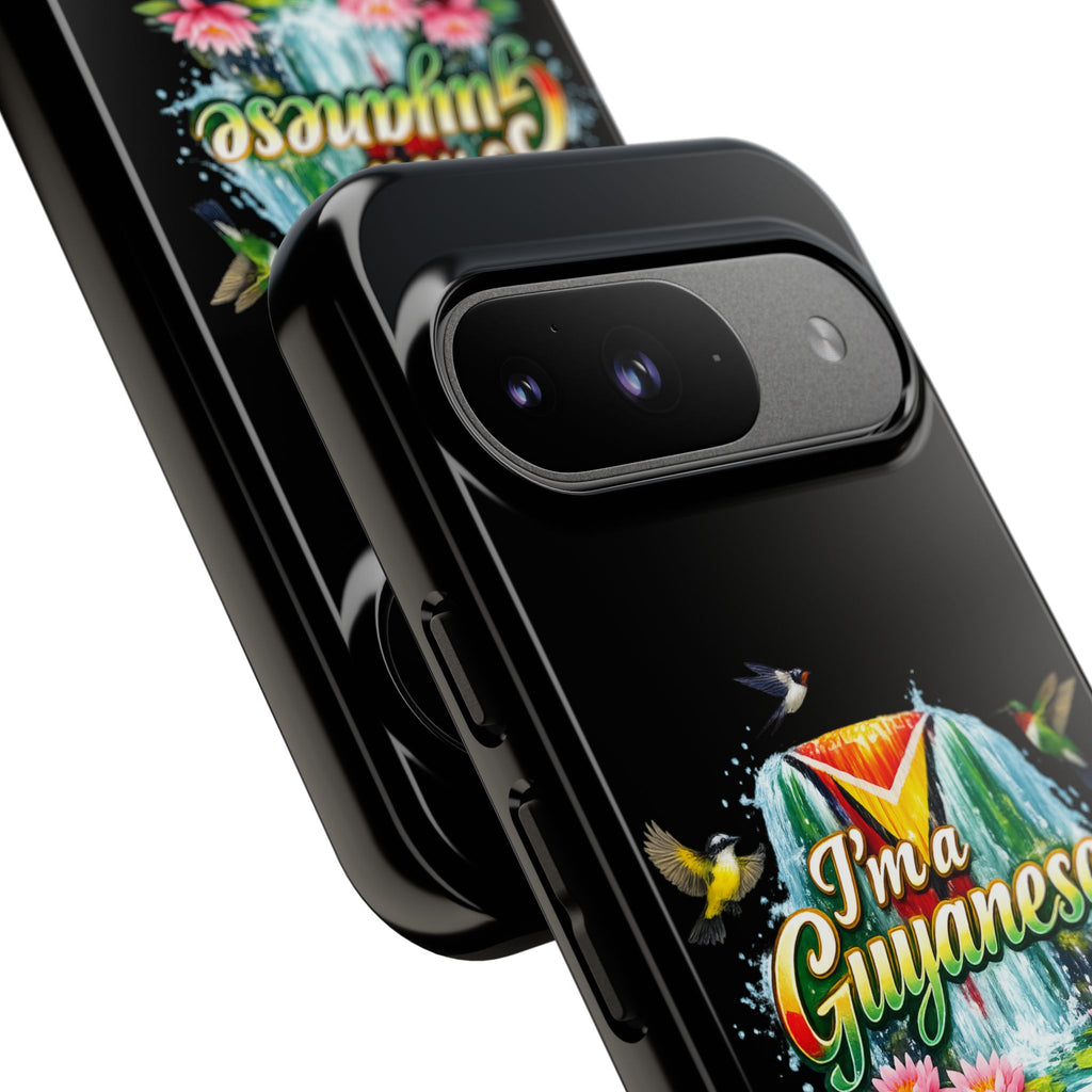 I'm a Guyanese Tough Phone Case — Tropical Waterfall Design, Guyana Pride Gift