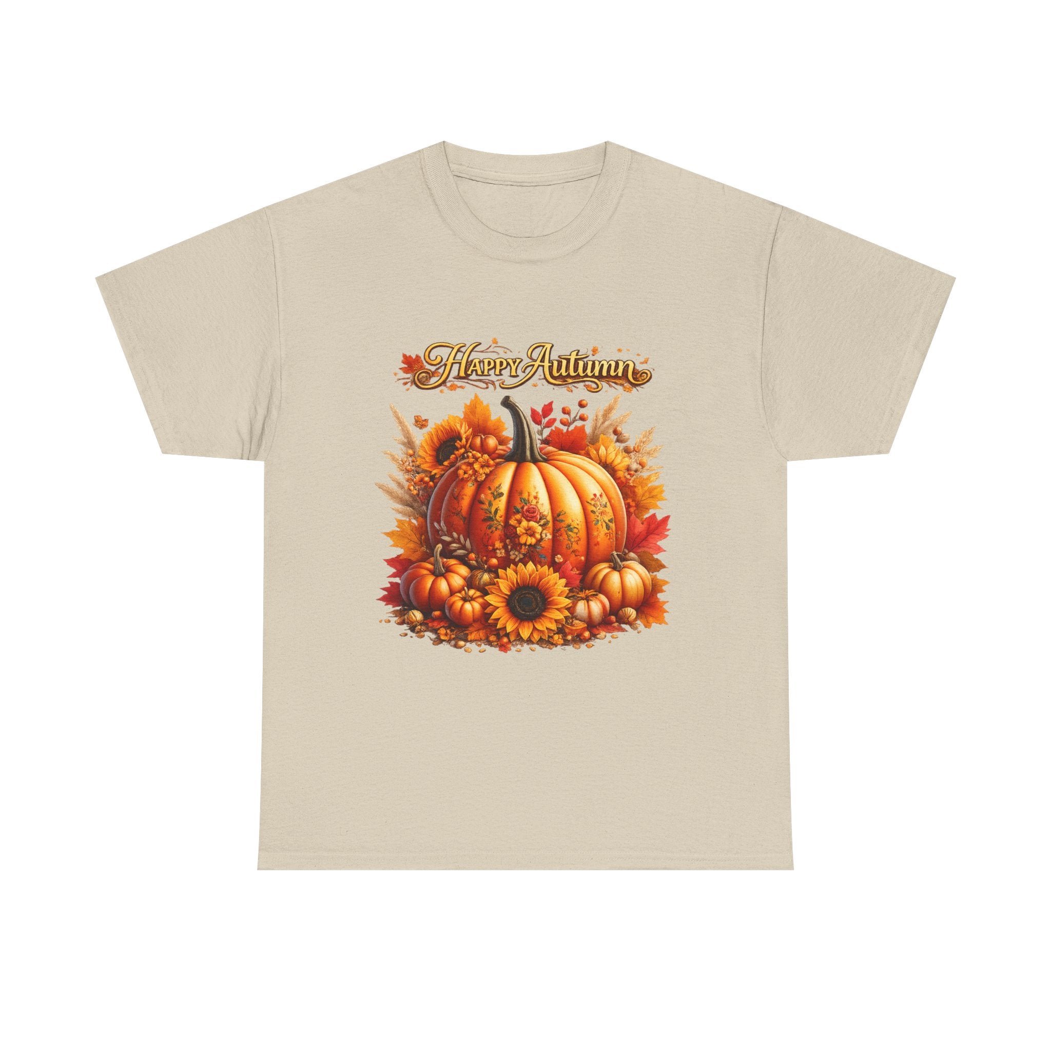 Autumn Pumpkin Tee – "Happy Autumn" Fall Harvest T-Shirt