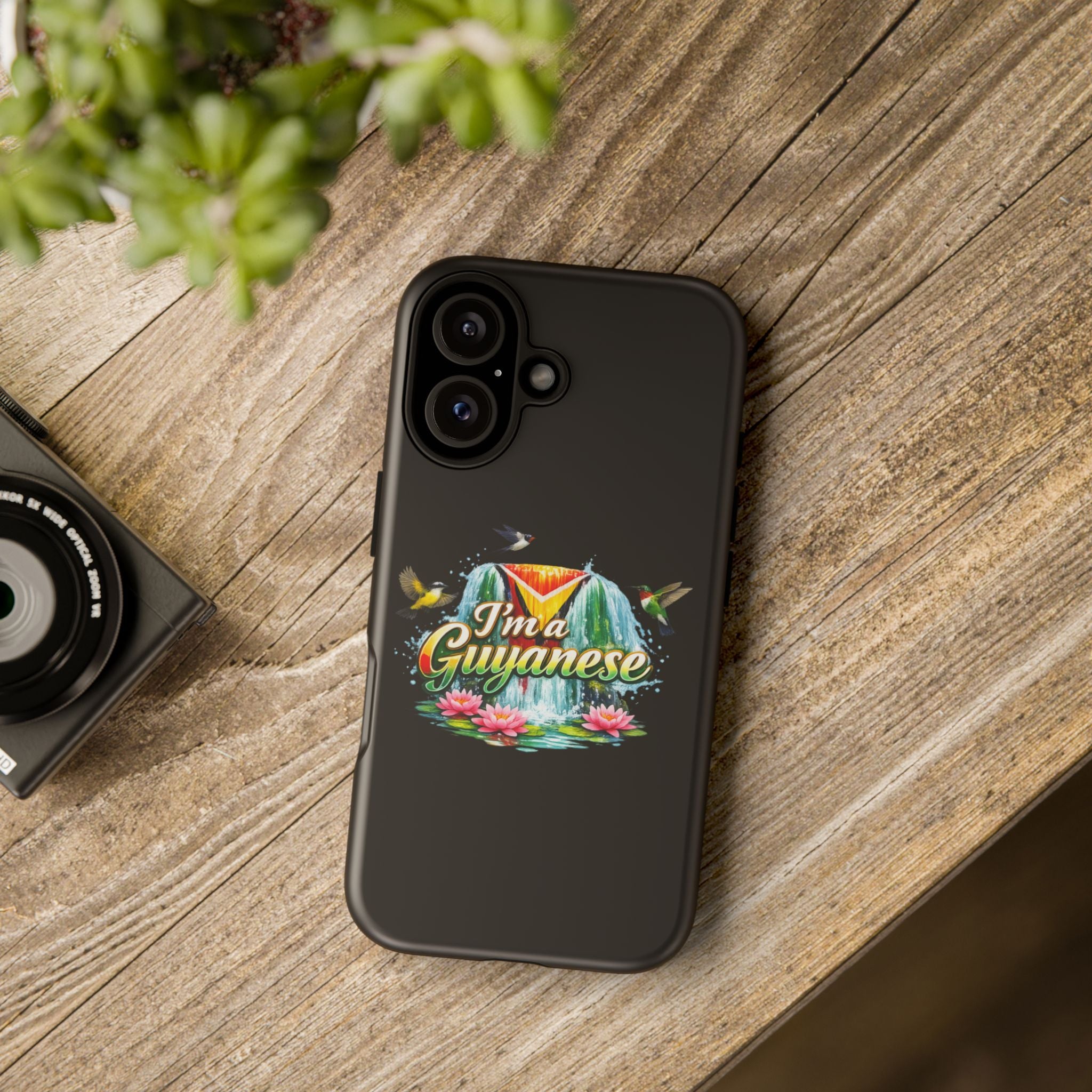 I'm a Guyanese Tough Phone Case — Tropical Waterfall Design, Guyana Pride Gift