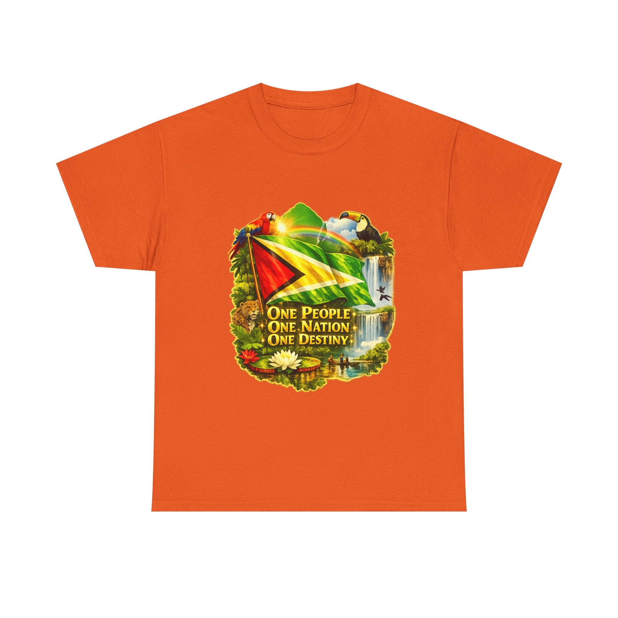 Guyana Flag T-Shirt  unisex – "One People, One Nation, One Destiny" Patriotic Tee