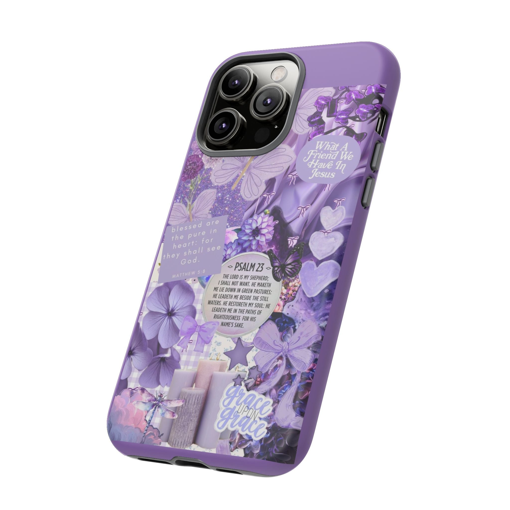 Bible Verse phone case - His Love Never Fails Psalm Phone Case — Floral Christian Scripture iPhone Cover
