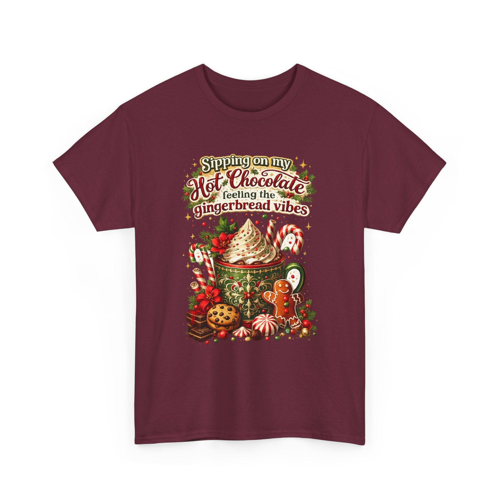 Hot Chocolate & Gingerbread Holiday T-Shirt