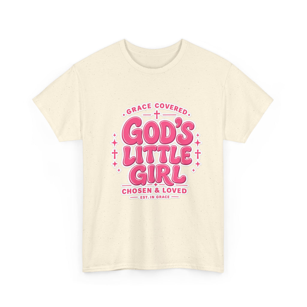 Faith T-Shirt God's Little Girl T-Shirt — Pink Faith Graphic Tee for Girls