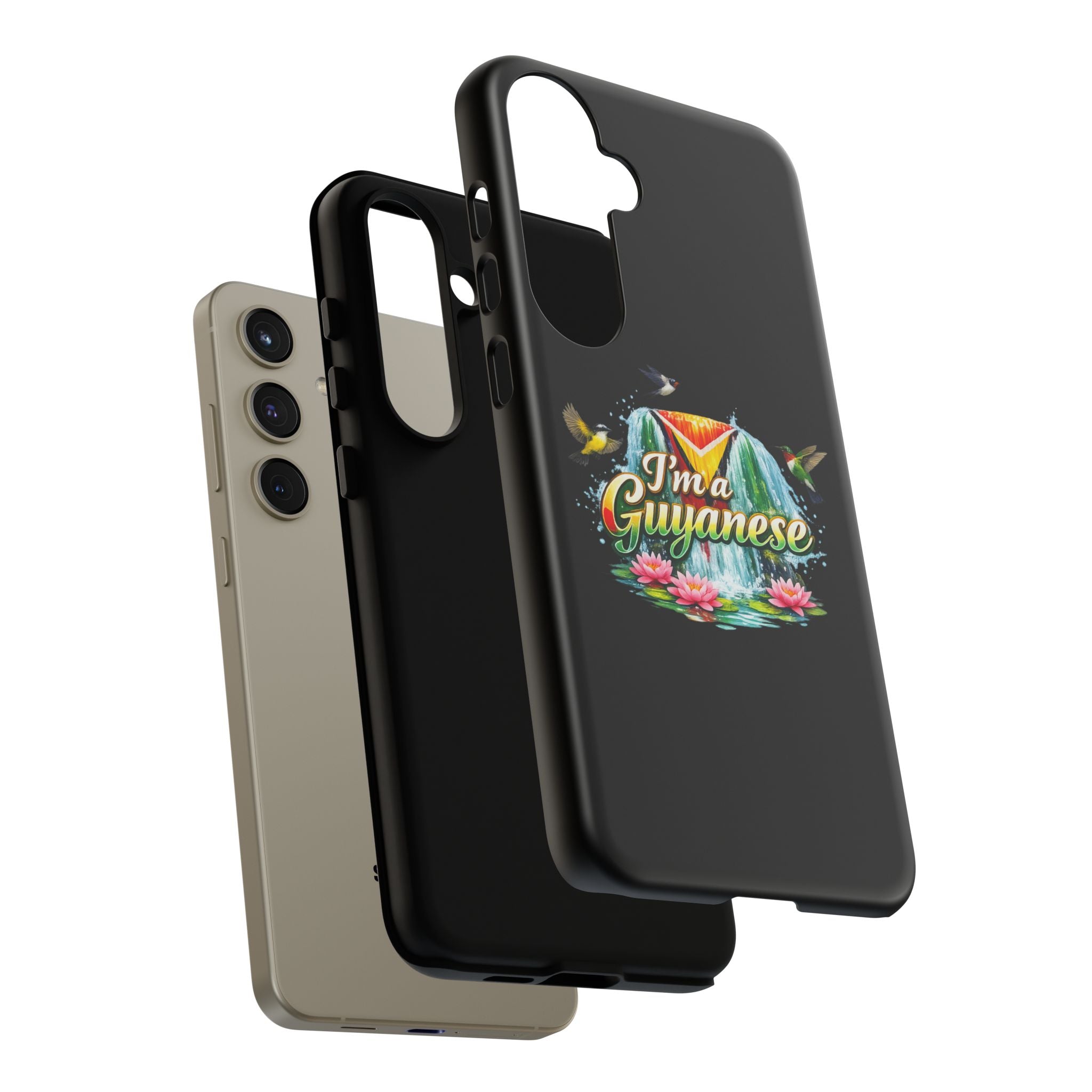 I'm a Guyanese Tough Phone Case — Tropical Waterfall Design, Guyana Pride Gift