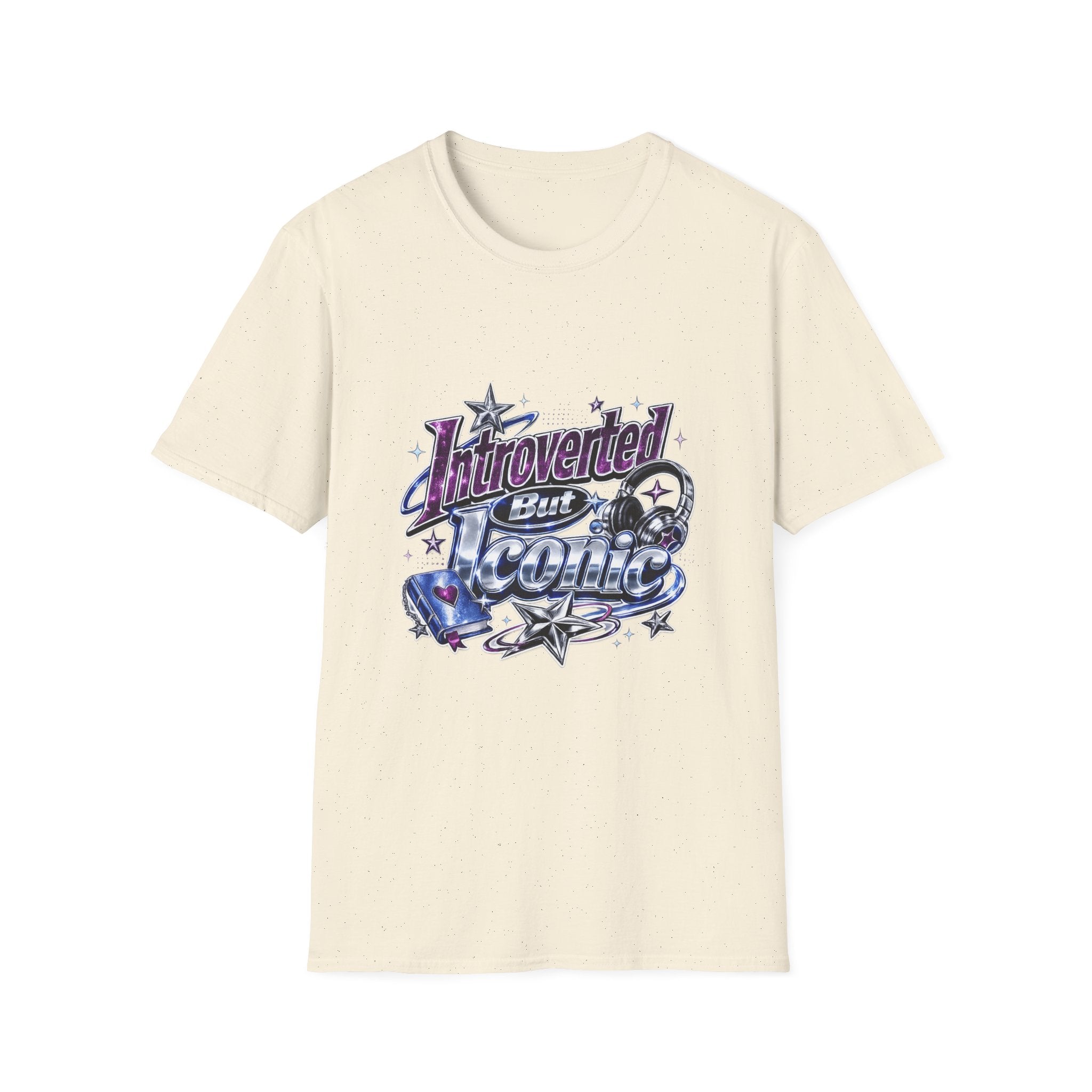 Introverted But Iconic T-Shirt – Retro Star Graphic Tee for Quiet Confidence