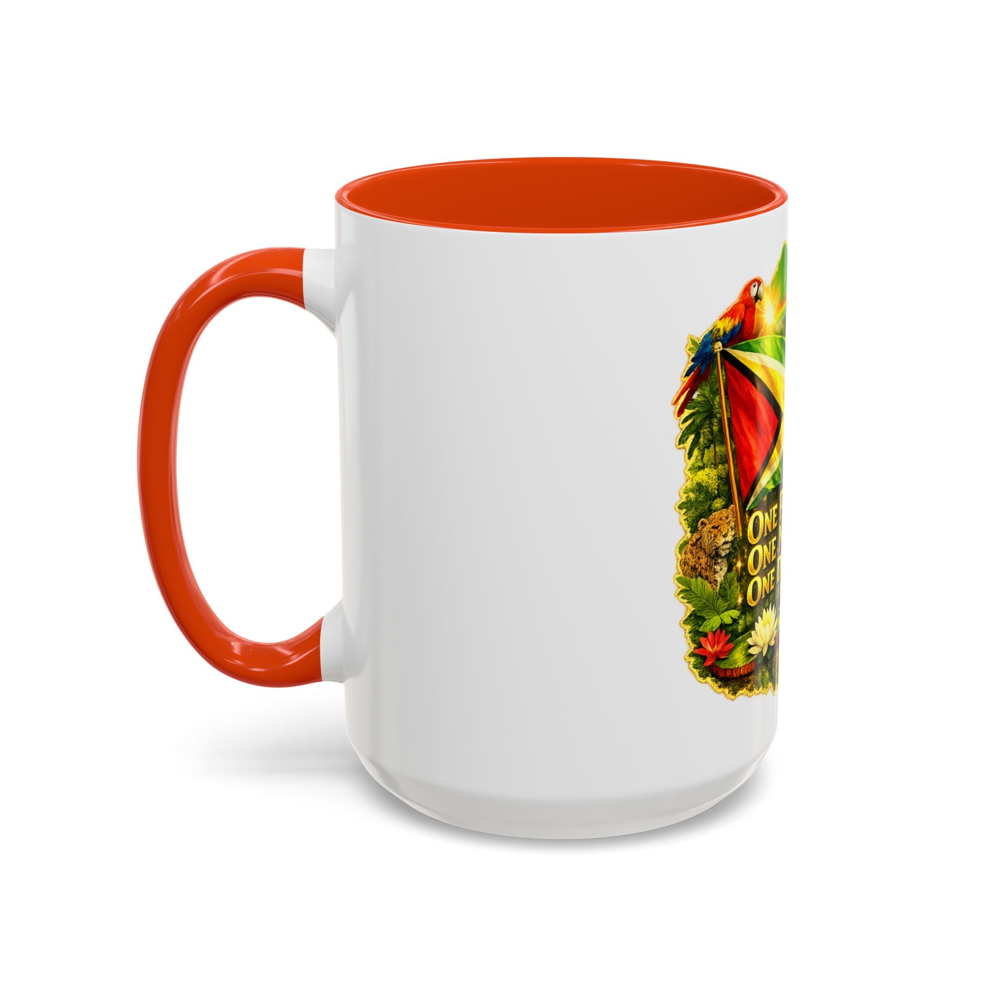 Coffee Mug souvenir that represents Guyana – "One People, One Nation, One Destiny" 11oz/15oz