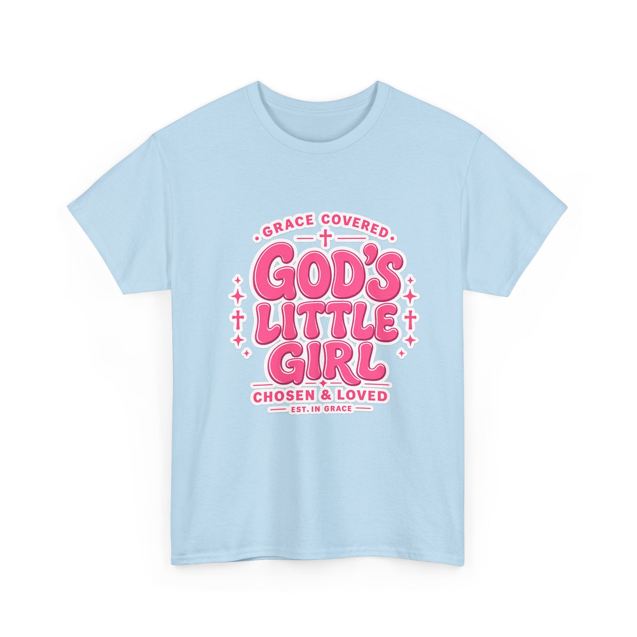 Faith T-Shirt God's Little Girl T-Shirt — Pink Faith Graphic Tee for Girls