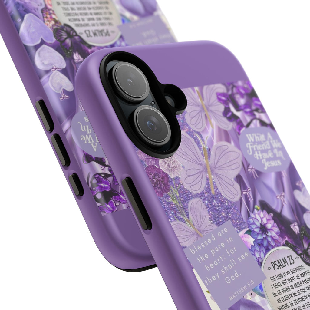 Bible Verse phone case - His Love Never Fails Psalm Phone Case — Floral Christian Scripture iPhone Cover