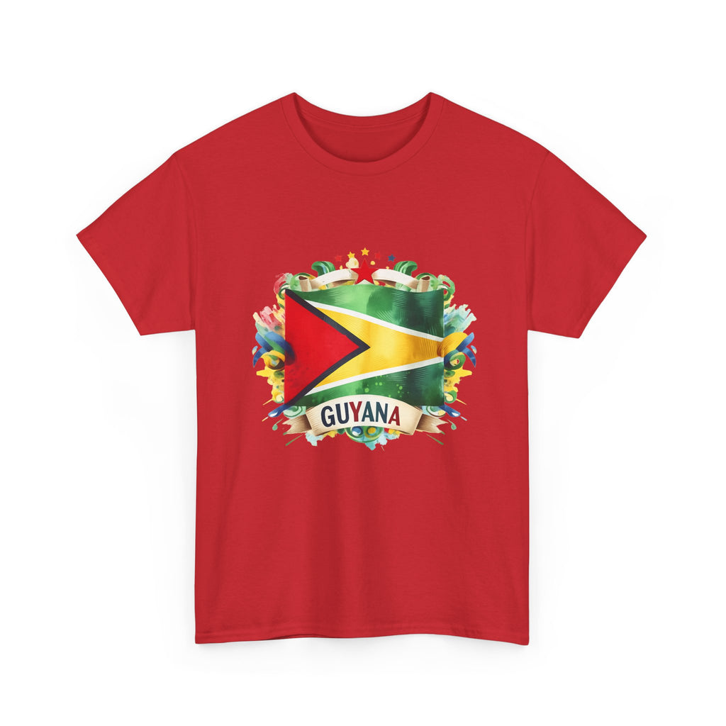 Guyana Day t-shirts  - GuyanaFlag T-Shirt - Vibrant Guyanese Pride Tee