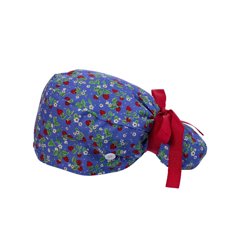 Long hair cap, pure cotton nurse cap