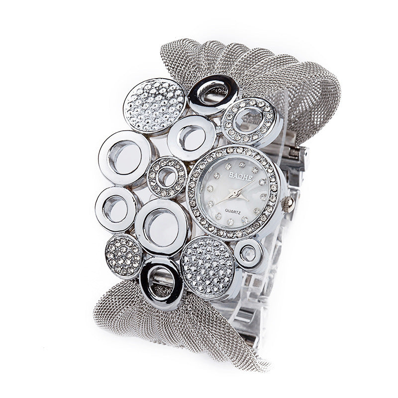 Fashion Butterfly Mesh Band Ladies Quartz Watch
