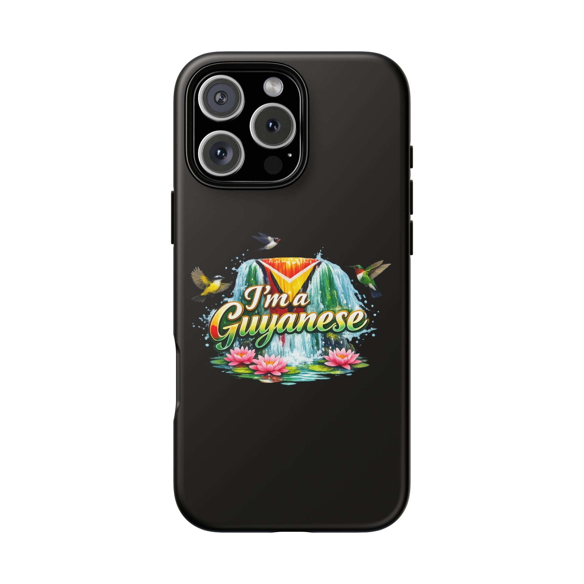 I'm a Guyanese Tough Phone Case — Tropical Waterfall Design, Guyana Pride Gift