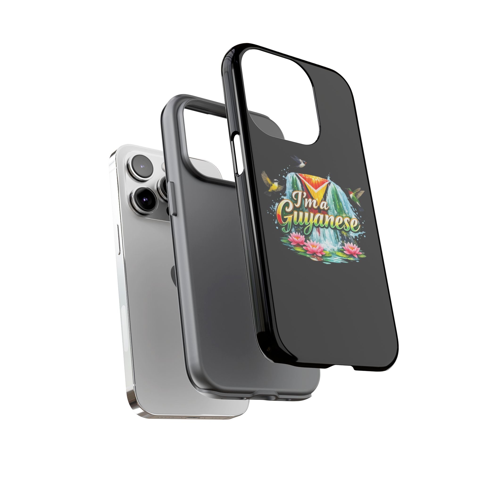 I'm a Guyanese Tough Phone Case — Tropical Waterfall Design, Guyana Pride Gift