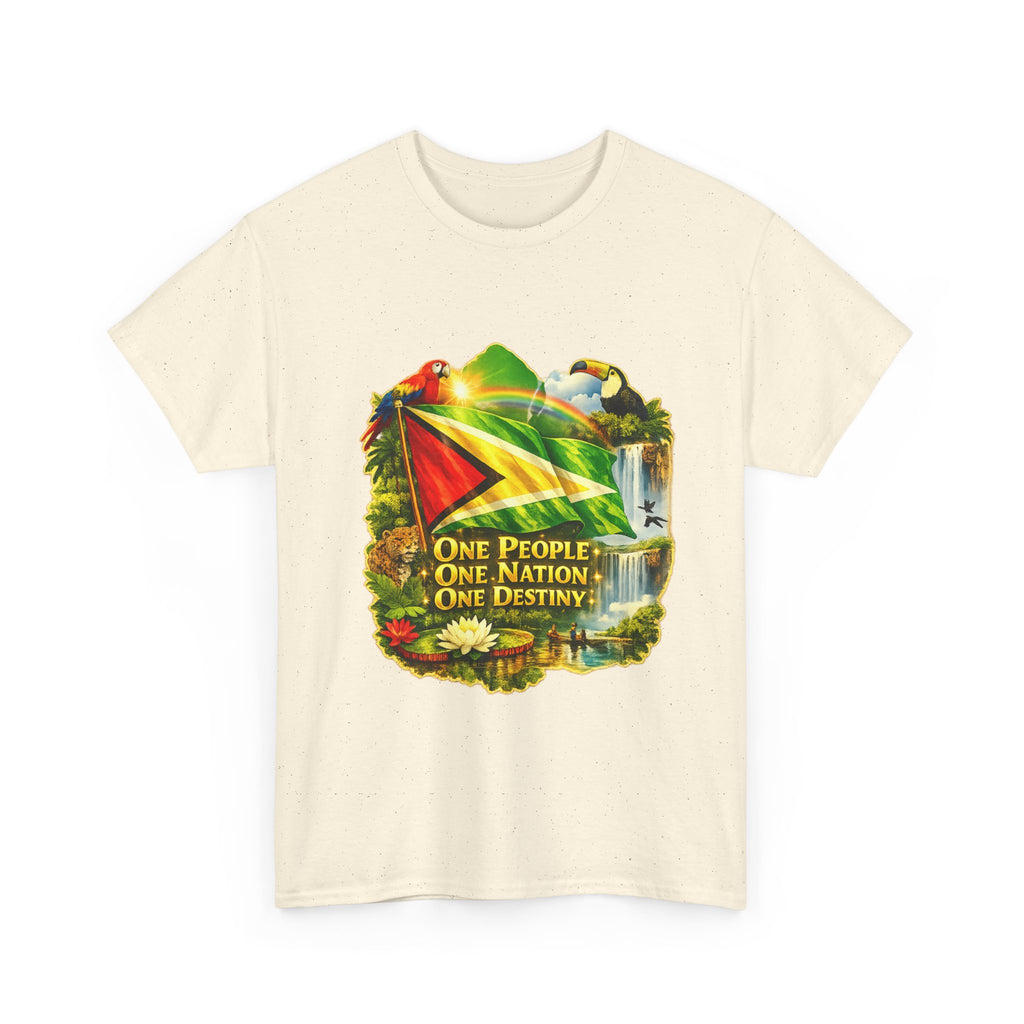 Guyana Flag T-Shirt  unisex – "One People, One Nation, One Destiny" Patriotic Tee