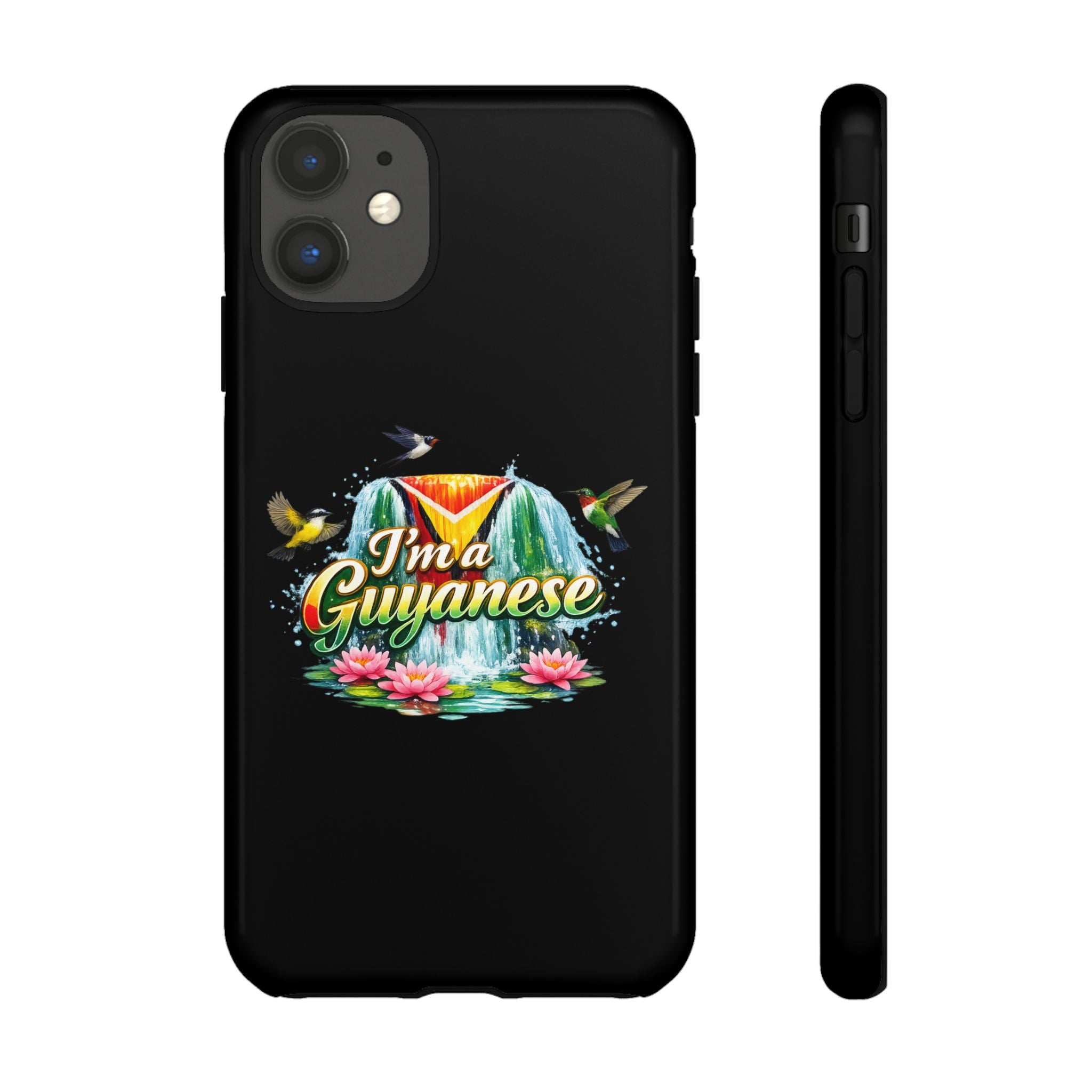 I'm a Guyanese Tough Phone Case — Tropical Waterfall Design, Guyana Pride Gift