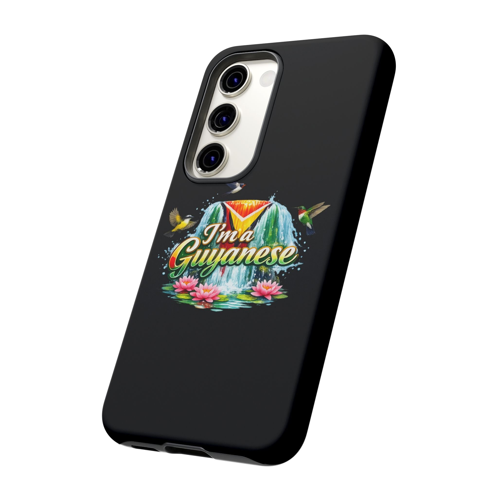 I'm a Guyanese Tough Phone Case — Tropical Waterfall Design, Guyana Pride Gift