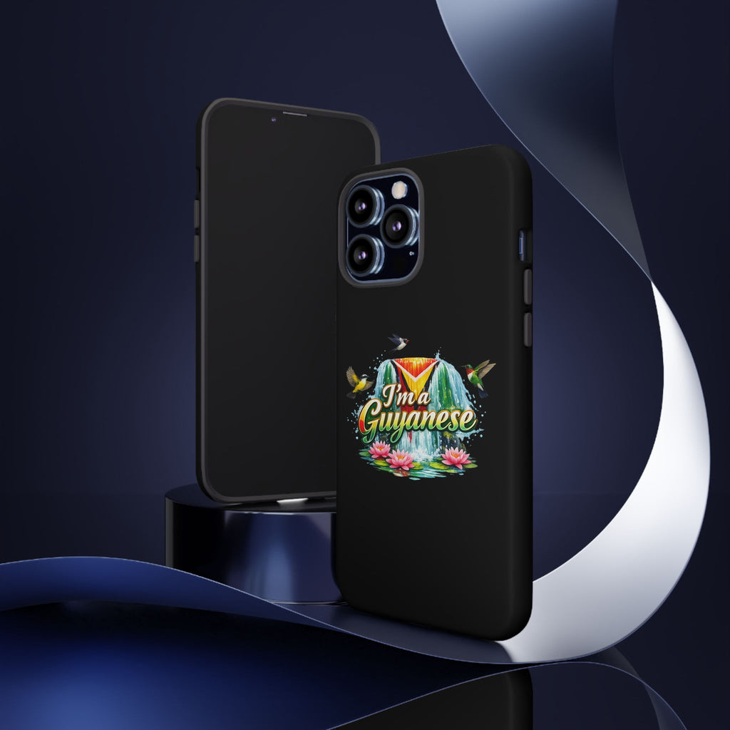 I'm a Guyanese Tough Phone Case — Tropical Waterfall Design, Guyana Pride Gift