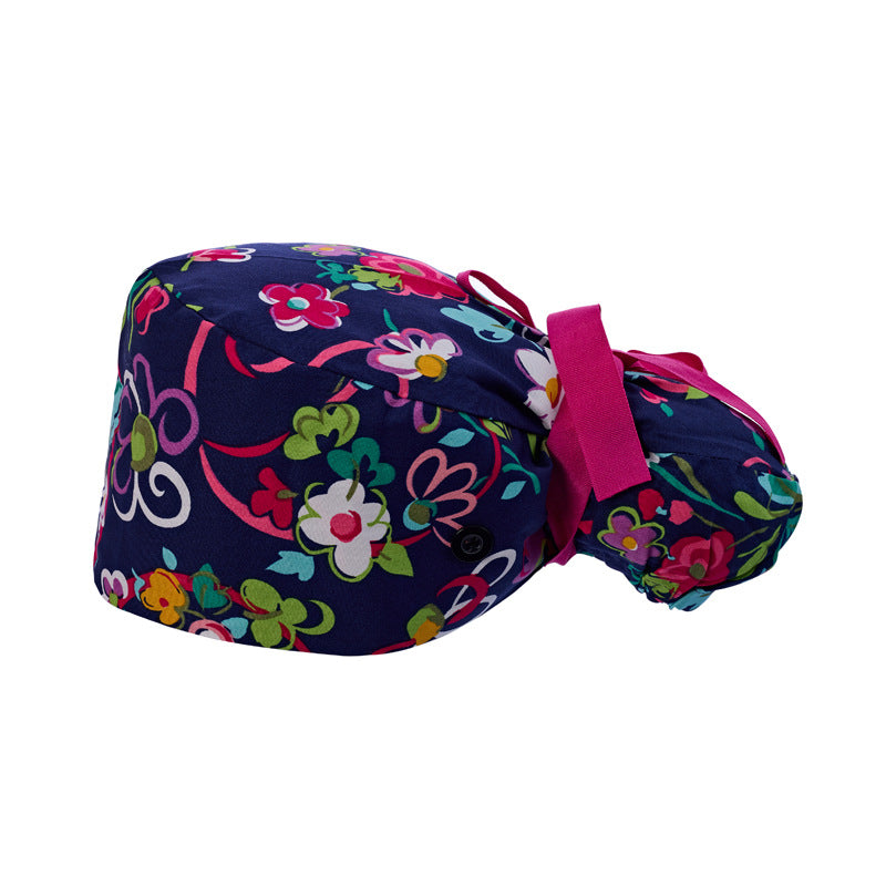Long hair cap, pure cotton nurse cap