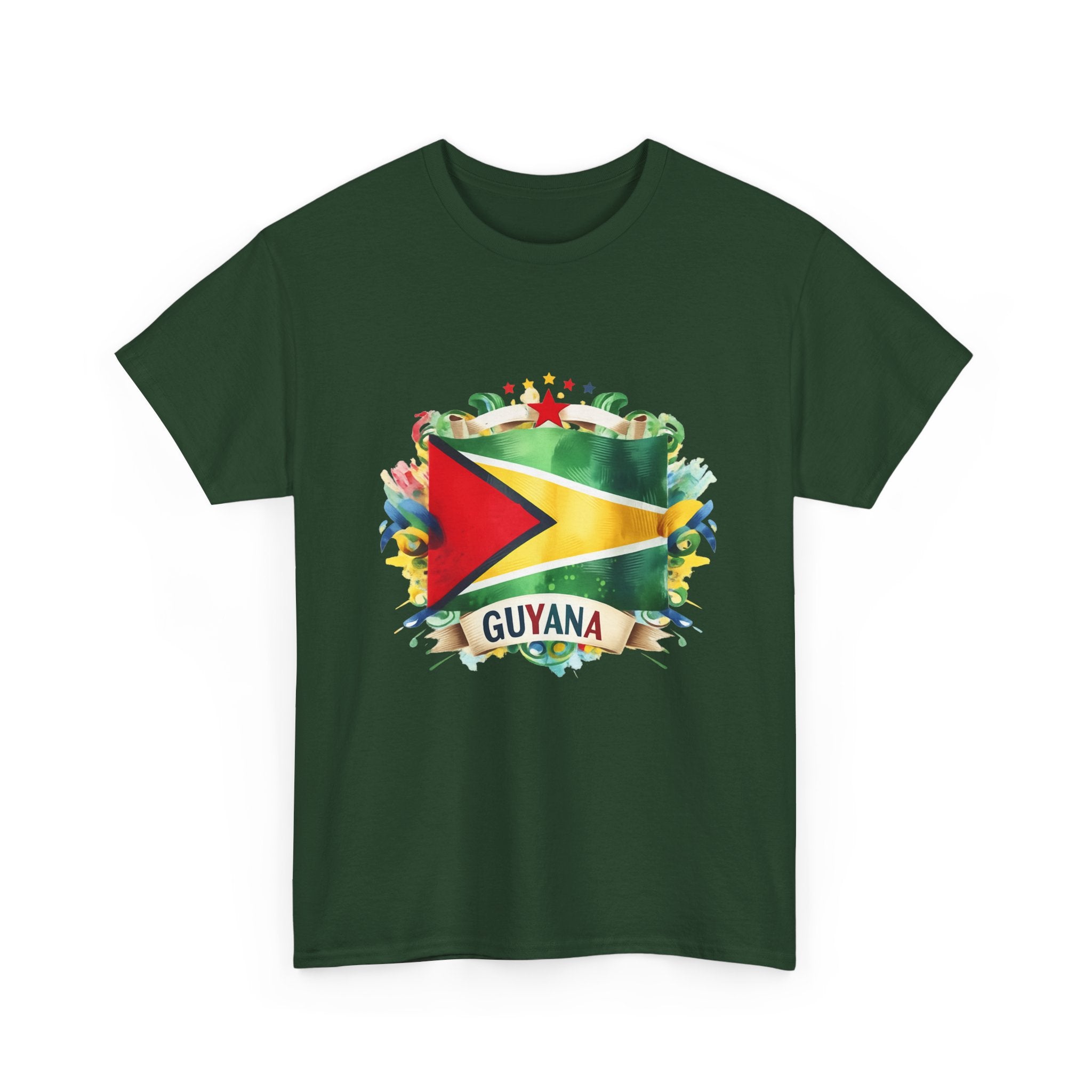 Guyana Day t-shirts  - GuyanaFlag T-Shirt - Vibrant Guyanese Pride Tee