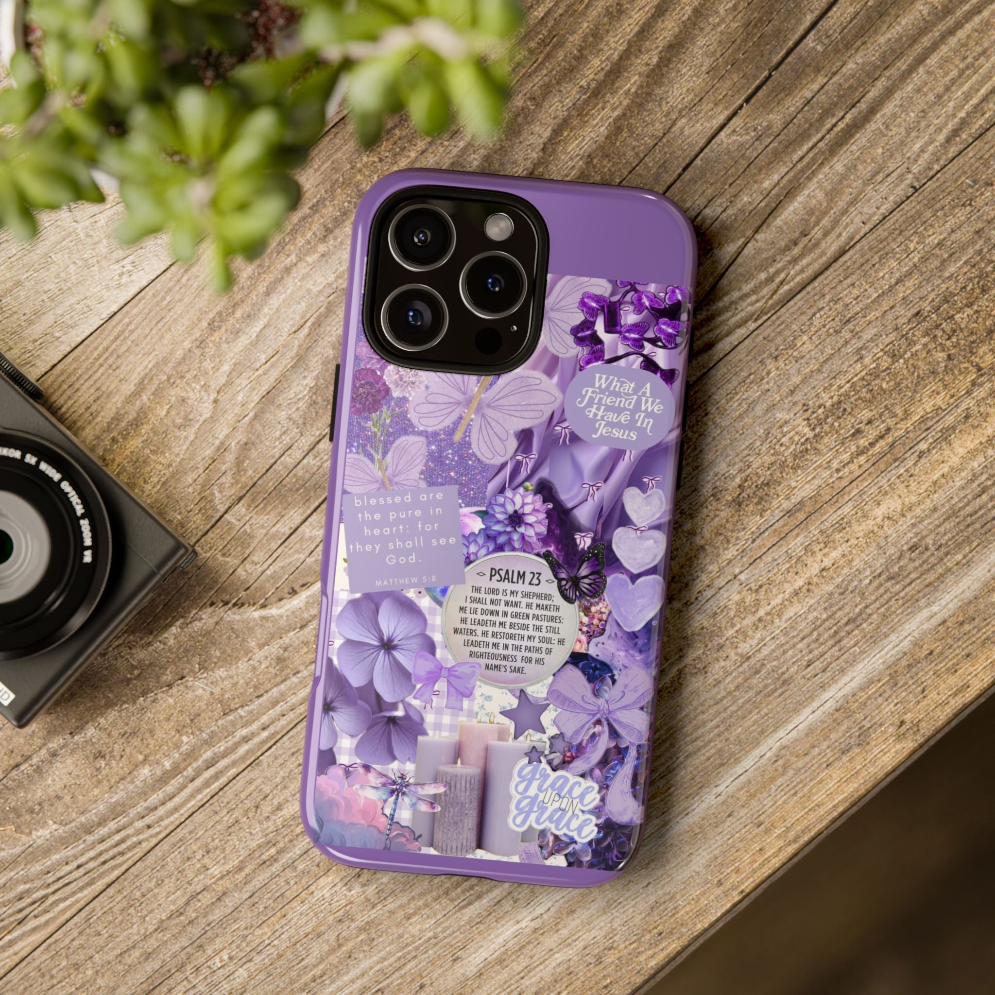 Bible Verse phone case - His Love Never Fails Psalm Phone Case — Floral Christian Scripture iPhone Cover