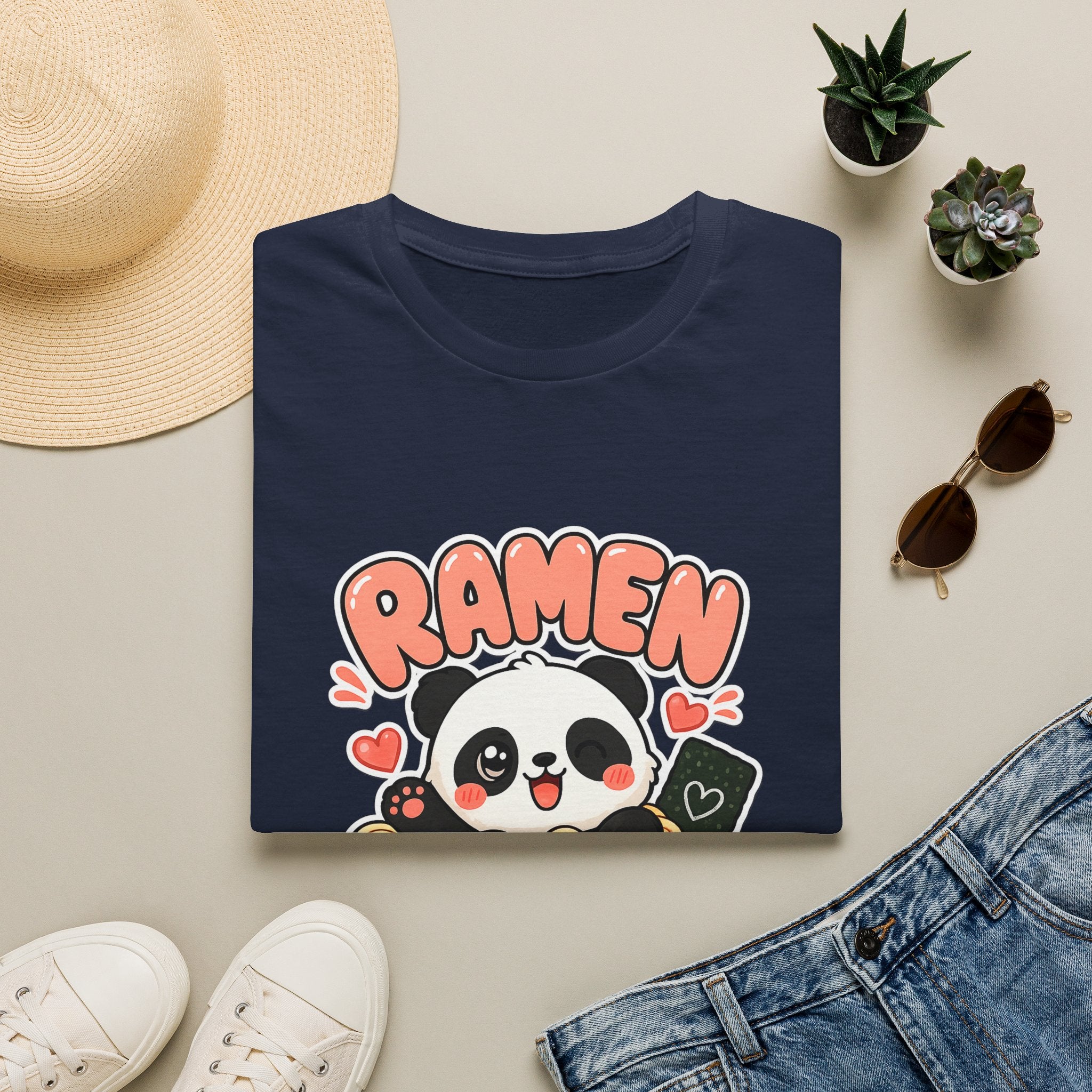 Cute Panda Ramen T-Shirt — Kawaii Ramen Bowl Graphic Tee