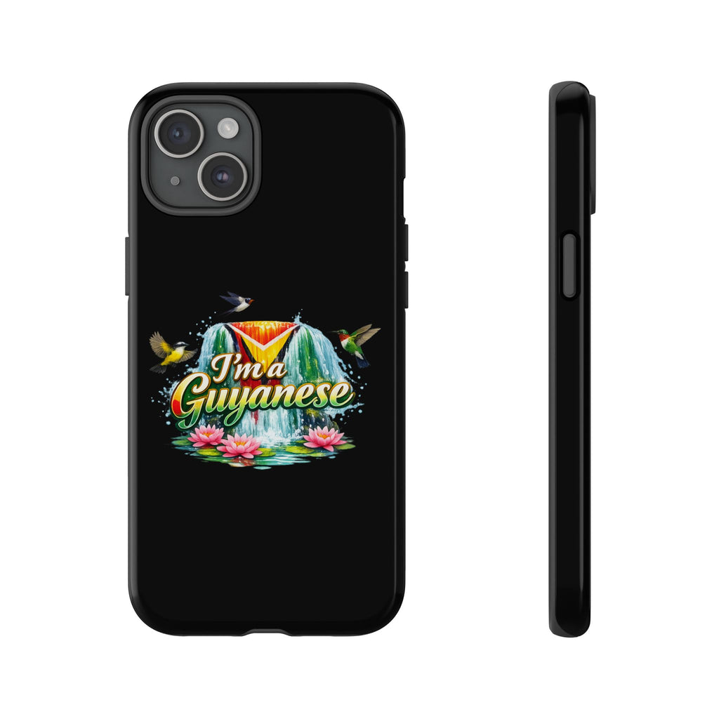 I'm a Guyanese Tough Phone Case — Tropical Waterfall Design, Guyana Pride Gift