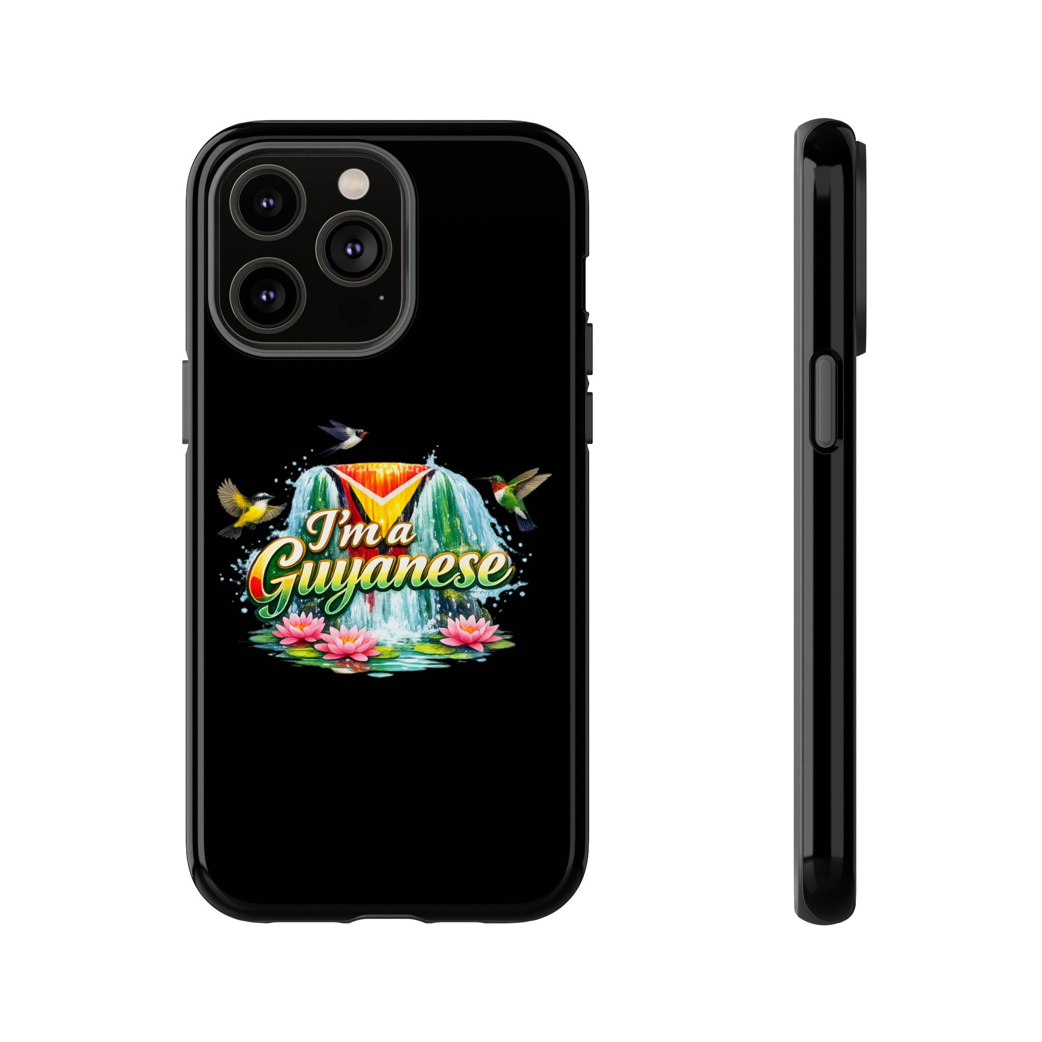I'm a Guyanese Tough Phone Case — Tropical Waterfall Design, Guyana Pride Gift