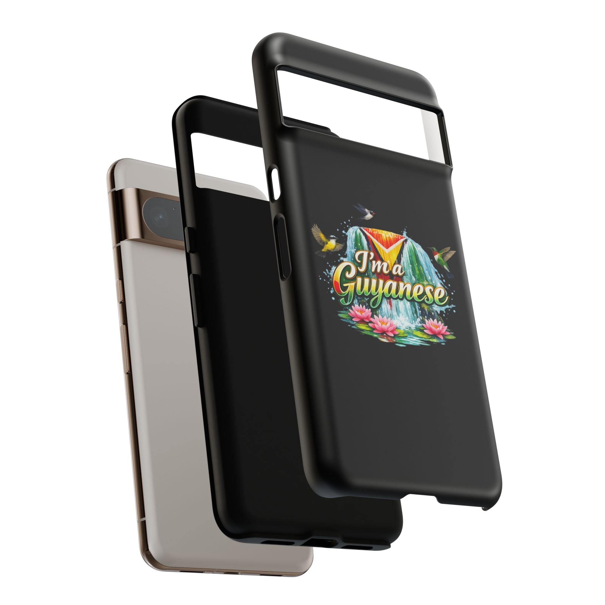 I'm a Guyanese Tough Phone Case — Tropical Waterfall Design, Guyana Pride Gift