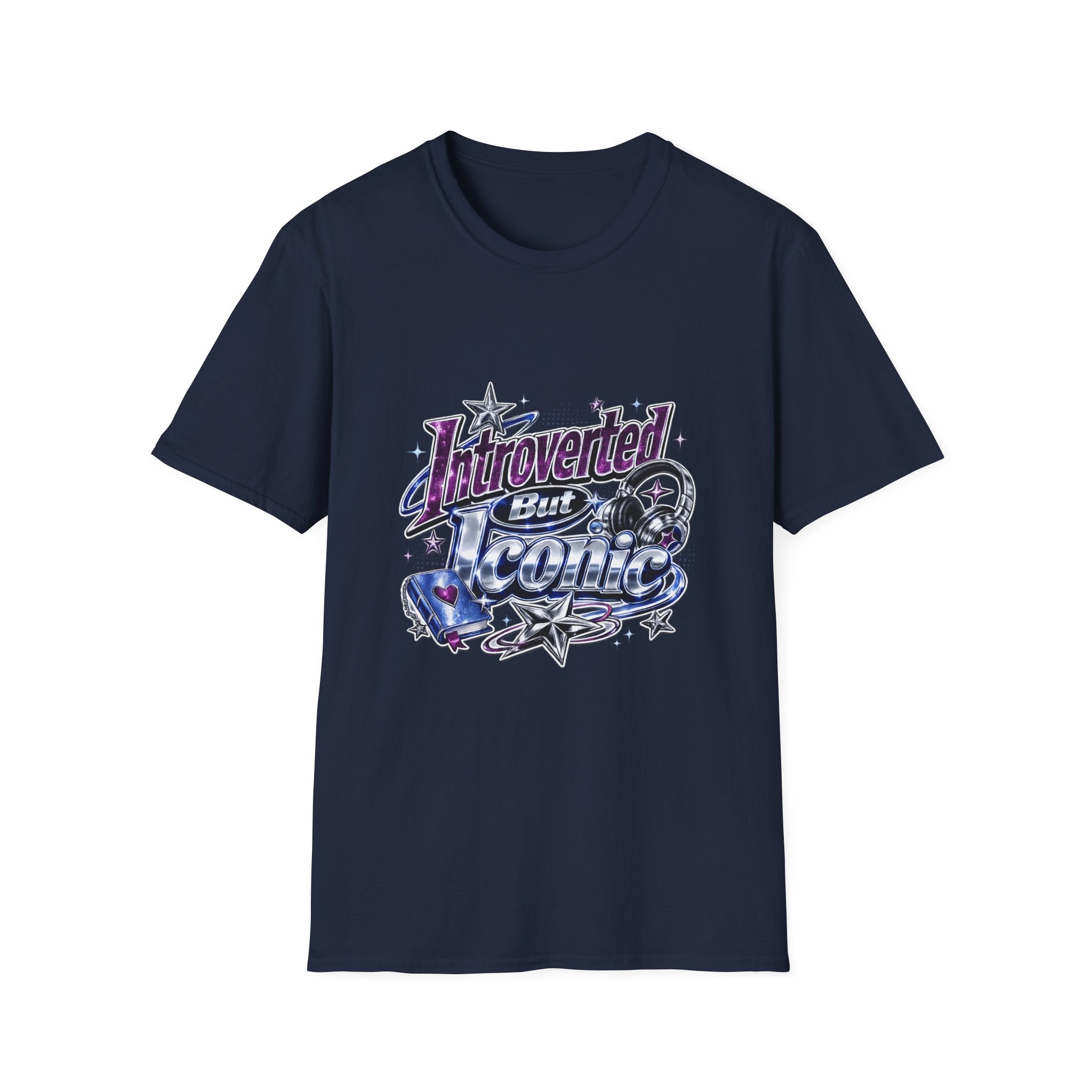 Introverted But Iconic T-Shirt – Retro Star Graphic Tee for Quiet Confidence