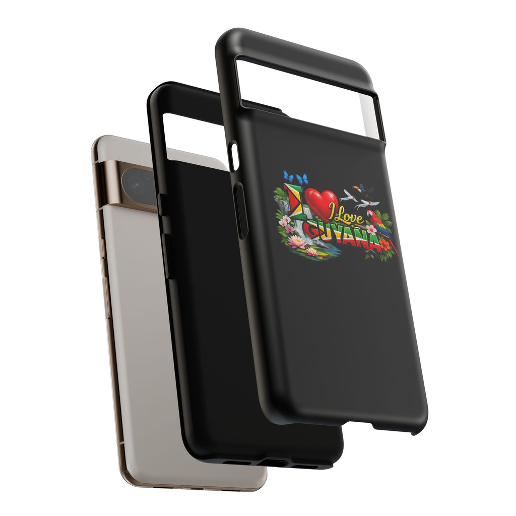 Phone case I Love Guyana Phone Case — Tough Protective Tropical Flag Design