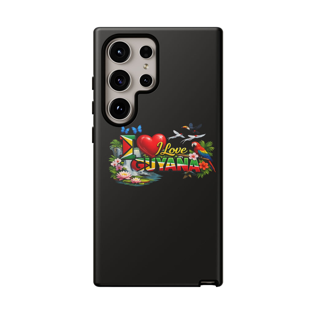 Phone case I Love Guyana Phone Case — Tough Protective Tropical Flag Design