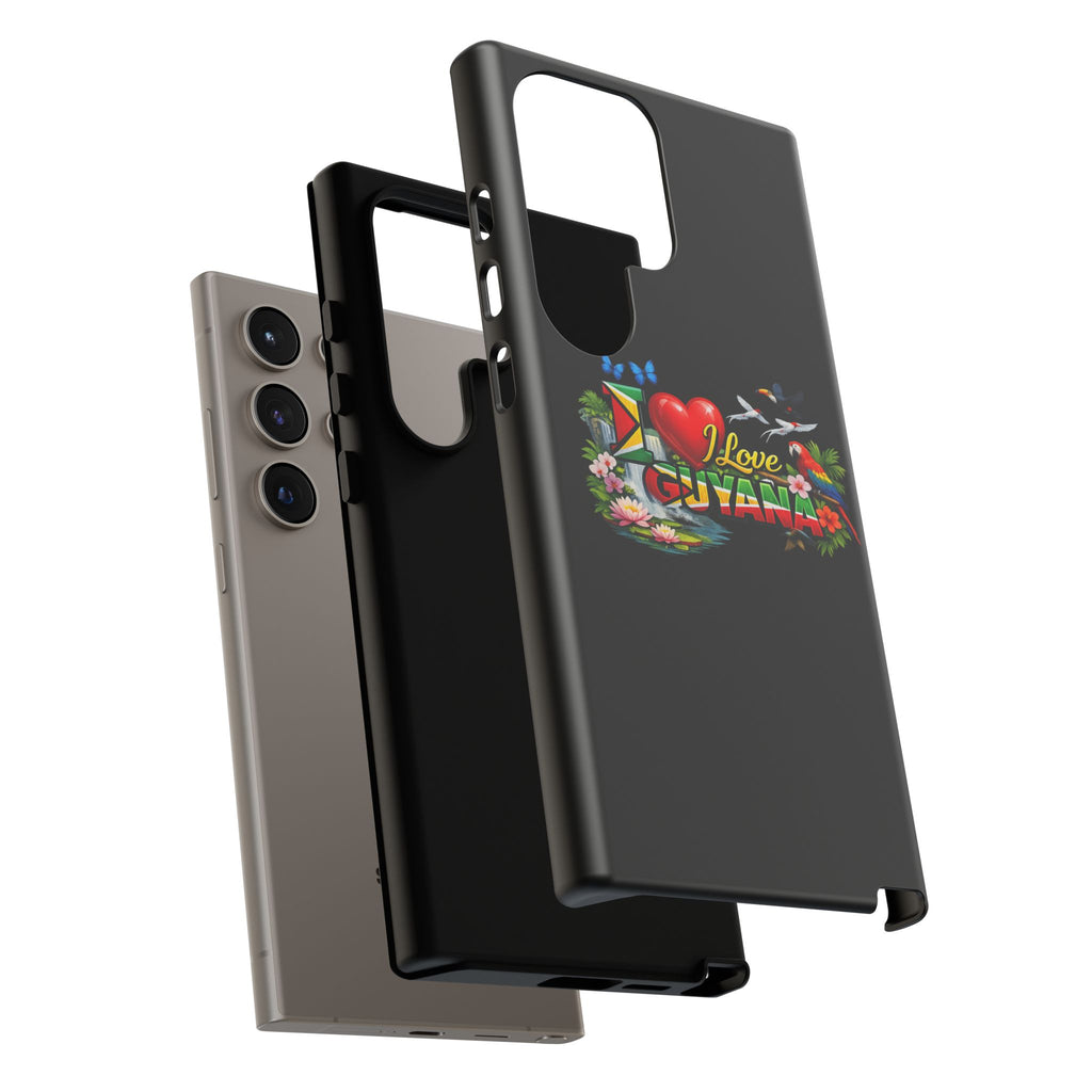 Phone case I Love Guyana Phone Case — Tough Protective Tropical Flag Design