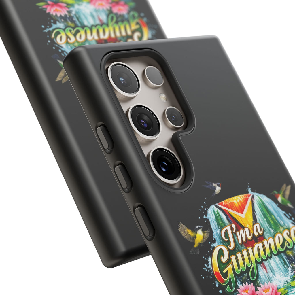 I'm a Guyanese Tough Phone Case — Tropical Waterfall Design, Guyana Pride Gift