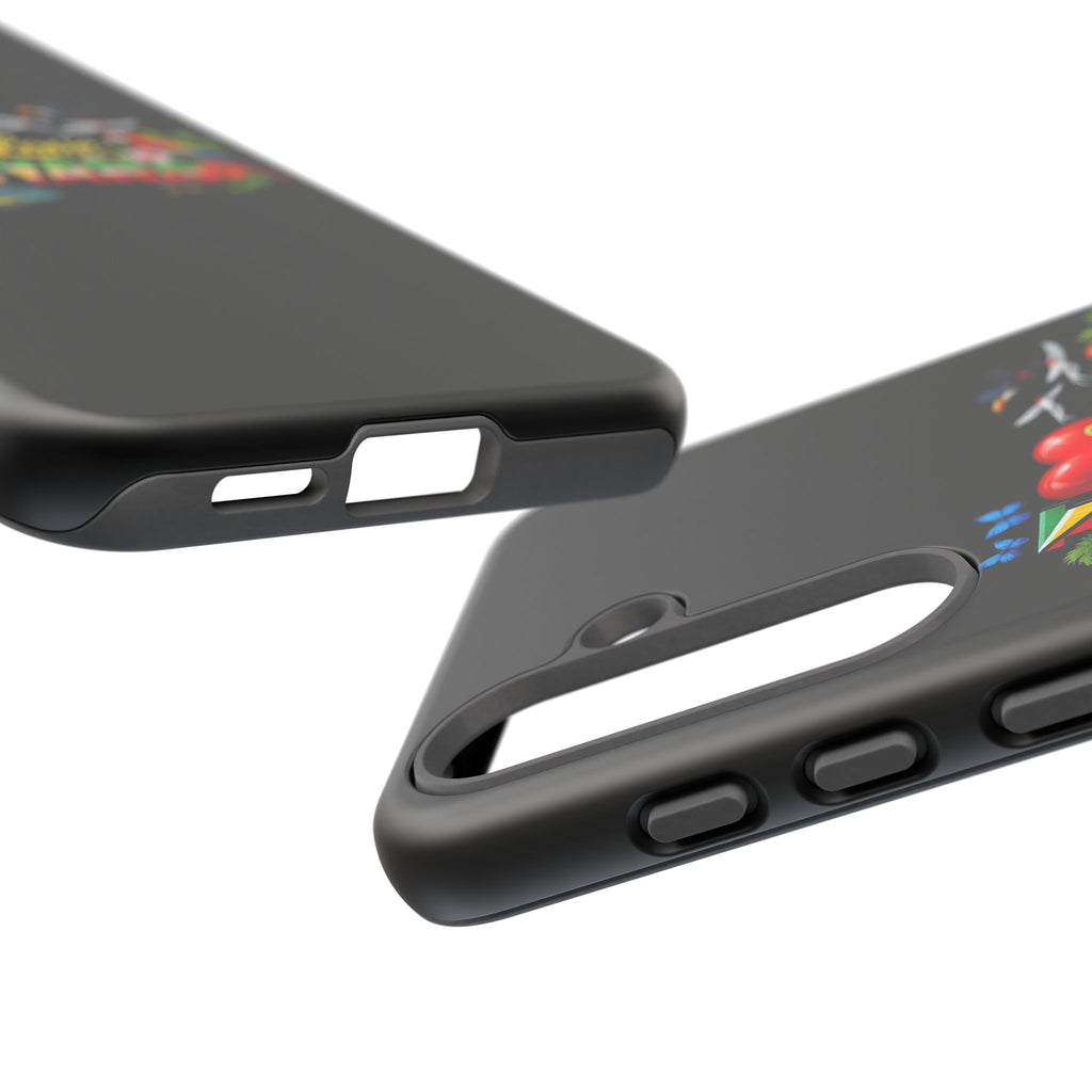 Phone case I Love Guyana Phone Case — Tough Protective Tropical Flag Design