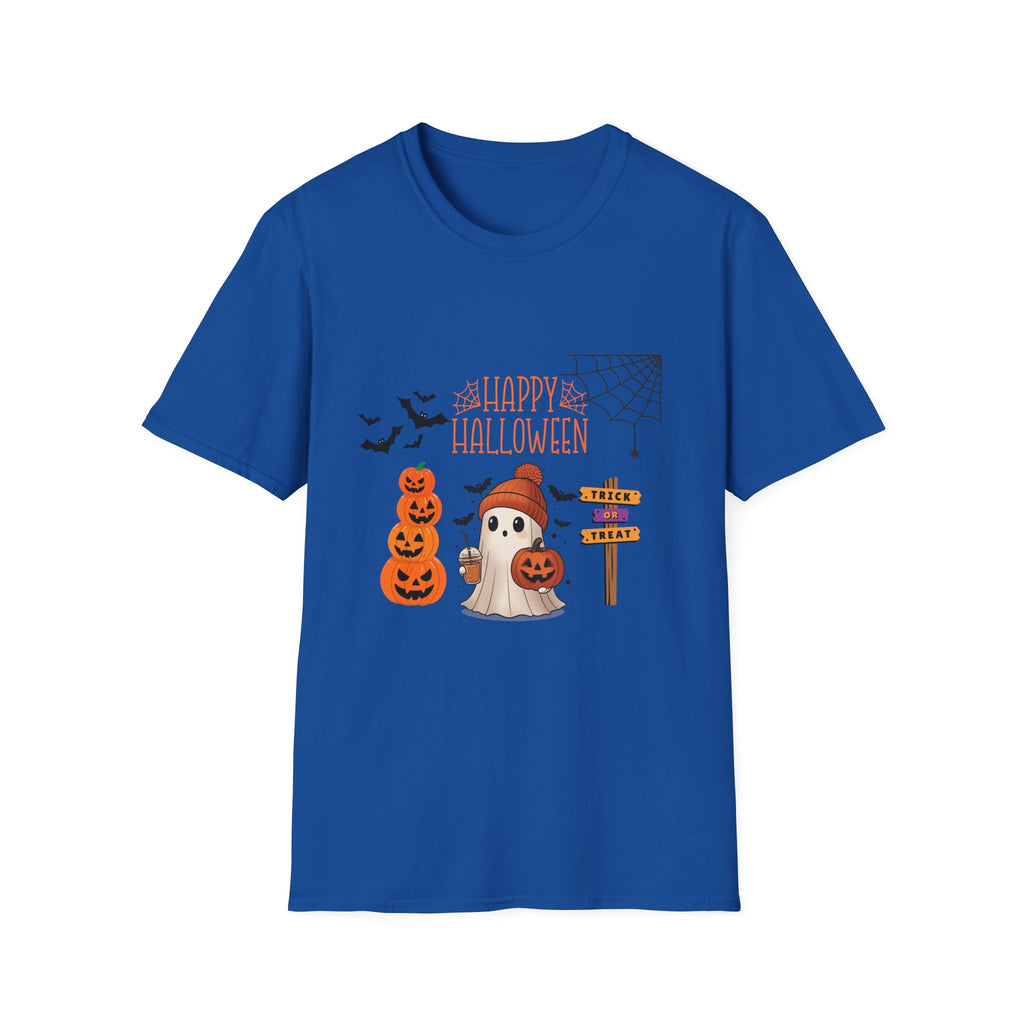 Halloween Cute Pumpkin Tee — "Happy Halloween" Graphic T-Shirt