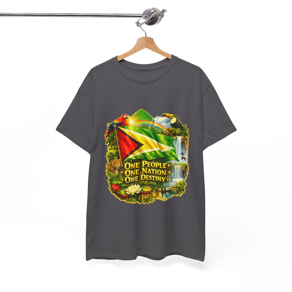 Guyana Flag T-Shirt  unisex – "One People, One Nation, One Destiny" Patriotic Tee