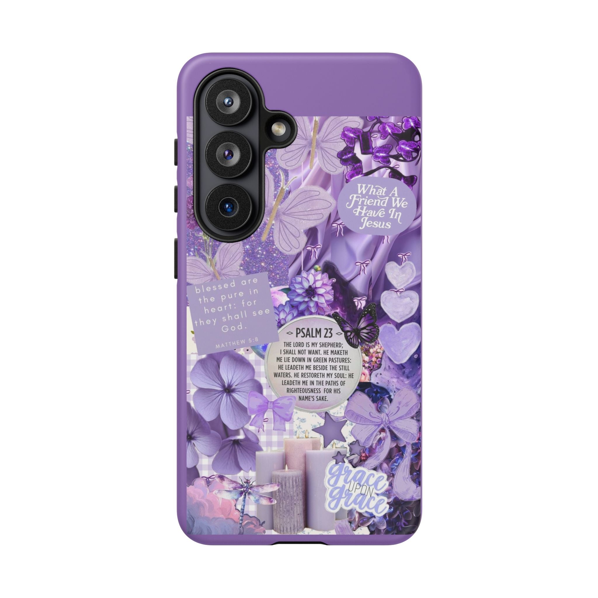 Bible Verse phone case - His Love Never Fails Psalm Phone Case — Floral Christian Scripture iPhone Cover