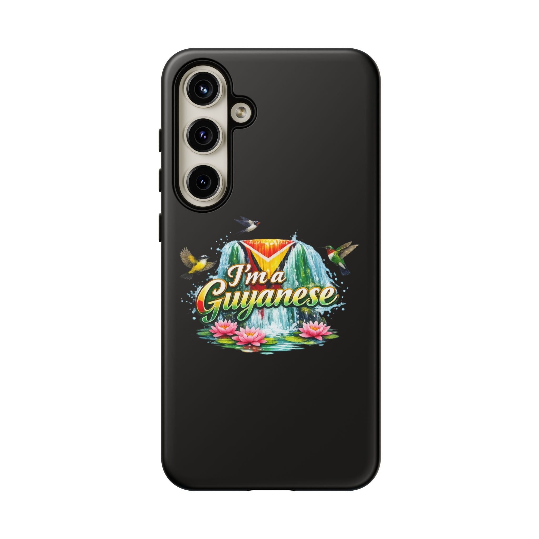 I'm a Guyanese Tough Phone Case — Tropical Waterfall Design, Guyana Pride Gift